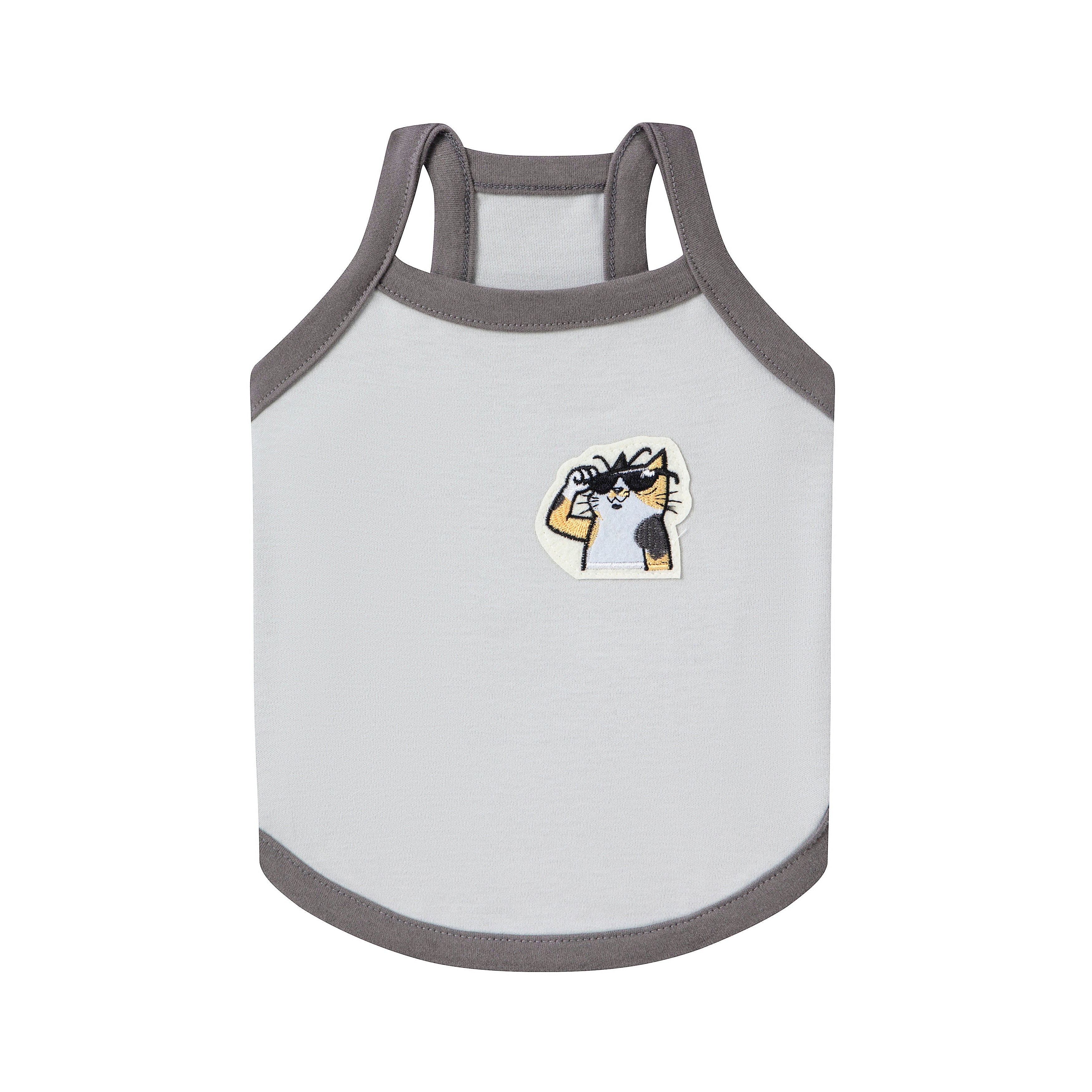 Lulu Cartoon Strap Tank "Cat Boss"