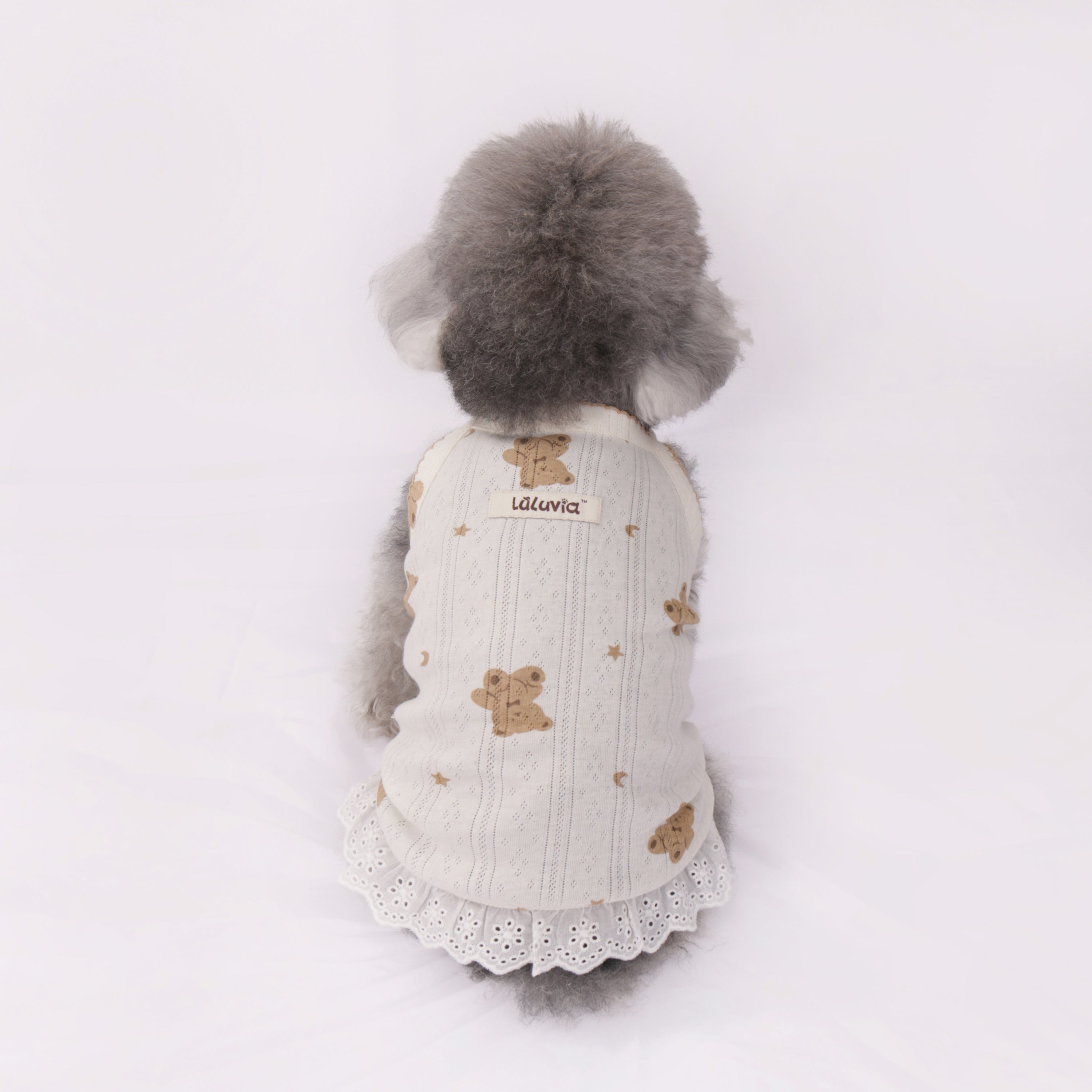 Bear Print Hem Dress